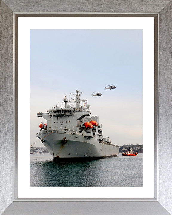 RFA Argus A135 Royal Fleet Auxiliary Casualty class Ship Photo Print or Framed Print - Hampshire Prints