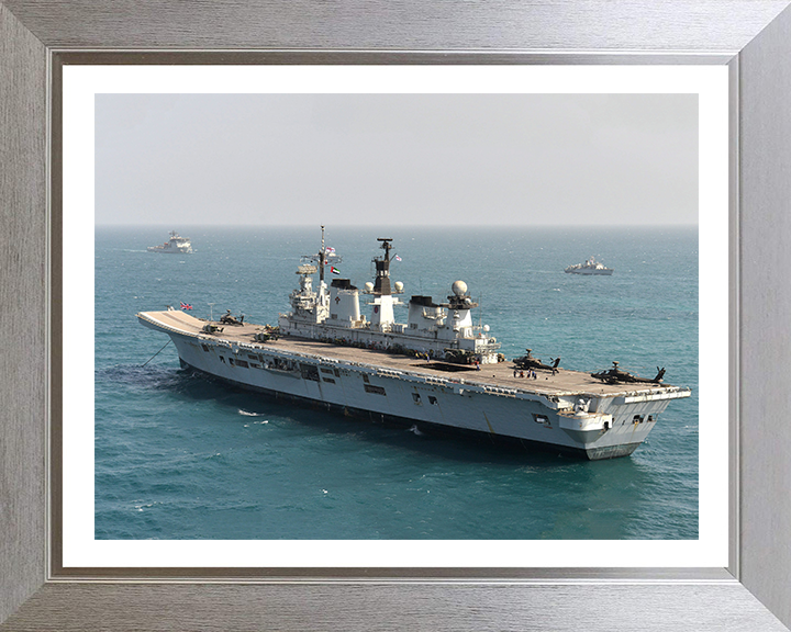 HMS Illustrious R06 Royal Navy Invincible class Aircraft Carrier Photo Print or Framed Print - Hampshire Prints