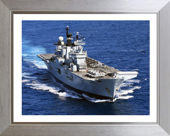 HMS Illustrious R06 Royal Navy Invincible class Aircraft Carrier Photo Print or Framed Print - Hampshire Prints