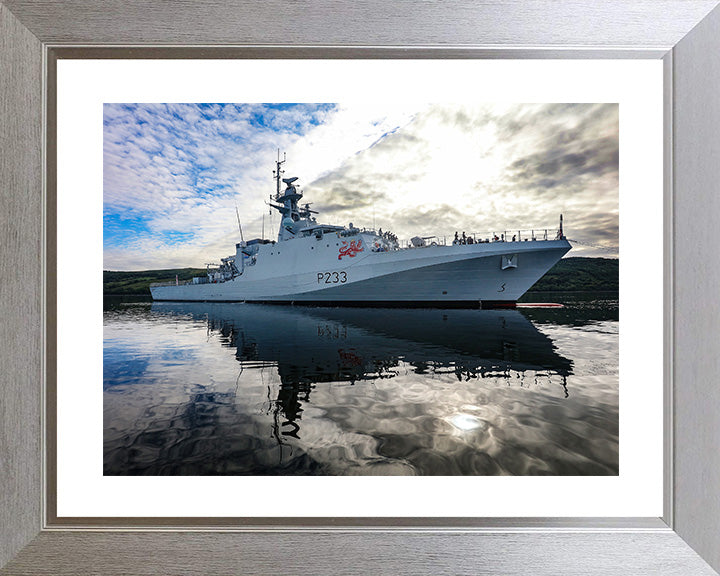 HMS Tamar P233 Royal Navy River class offshore patrol vessel Photo Print or Framed Print - Hampshire Prints