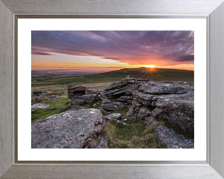 Dartmoor national park Devon at sunset Photo Print - Canvas - Framed Photo Print - Hampshire Prints