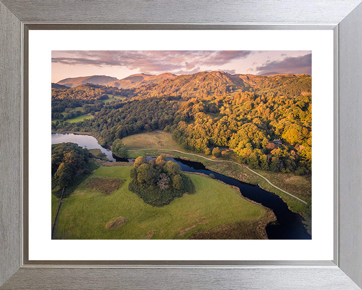 Elterwater the Lake District Cumbria from above Photo Print - Canvas - Framed Photo Print - Hampshire Prints