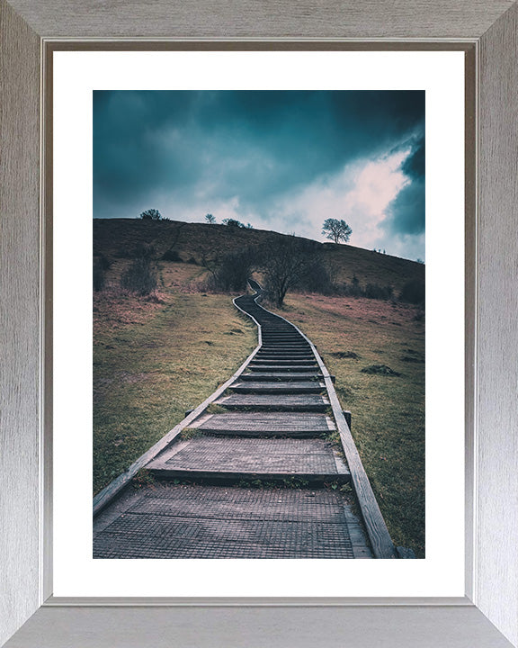 Steps leading up St Catherine's Hill Winchester Hampshire Photo Print - Canvas - Framed Photo Print - Hampshire Prints