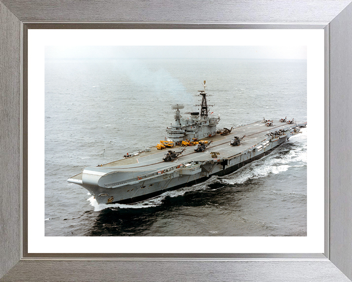 HMS Hermes R12 | Photo Print | Framed Print | Centaur Class | Aircraft Carrier | Royal Navy