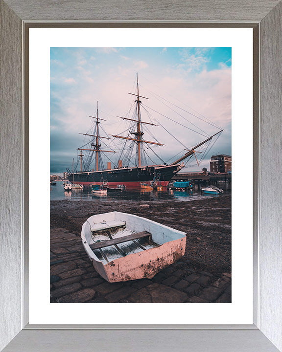 HMS Warrior birthed at Portsmouth Hampshire UK Photo Print - Canvas - Framed Photo Print - Hampshire Prints