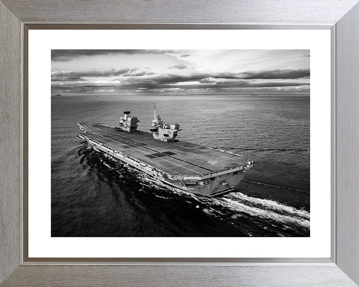 HMS Prince of Wales R09 Royal Navy Queen Elizabeth Class aircraft carrier Photo Print or Framed Print - Hampshire Prints