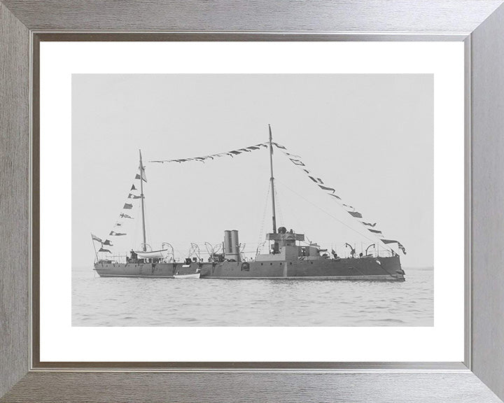 HMS Spider (1887) Royal Navy Grasshopper class torpedo boat Photo Print or Framed Print - Hampshire Prints