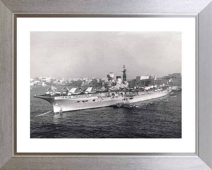 HMS Victorious R38 Royal Navy Illustrious class Aircraft Carrier Photo Print or Framed Print - Hampshire Prints