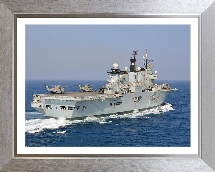 HMS Illustrious R06 Royal Navy Invincible class Aircraft Carrier Photo Print or Framed Print - Hampshire Prints