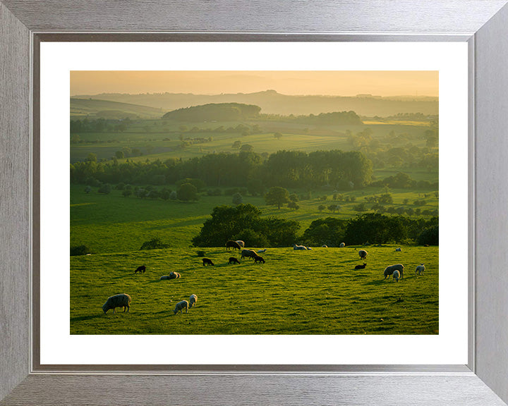 The Yorkshire Dales at sunset Photo Print - Canvas - Framed Photo Print - Hampshire Prints