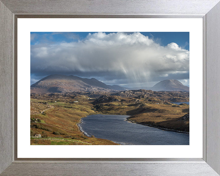 Rain clouds over Kinlochbervie Sutherland Scotland Photo Print - Canvas - Framed Photo Print - Hampshire Prints