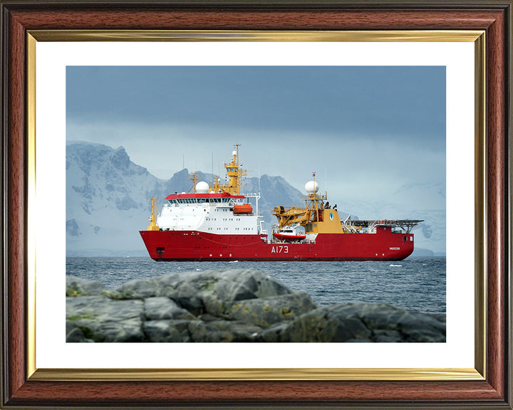 HMS Protector A173 Royal Navy Ice patrol ship Photo Print or Framed Print - Hampshire Prints