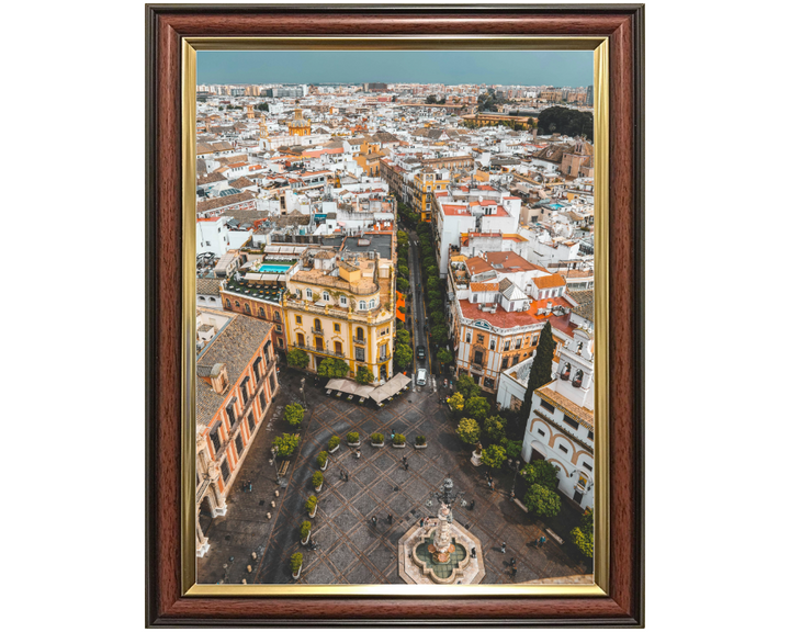 Streets of Madrid Spain from above Photo Print - Canvas - Framed Photo Print - Hampshire Prints