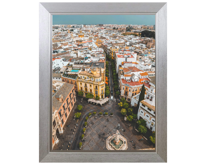 Streets of Madrid Spain from above Photo Print - Canvas - Framed Photo Print - Hampshire Prints