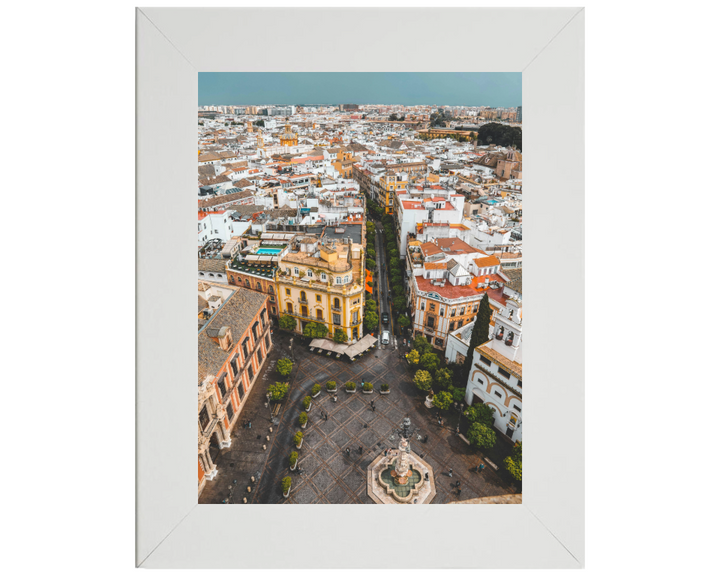 Streets of Madrid Spain from above Photo Print - Canvas - Framed Photo Print - Hampshire Prints