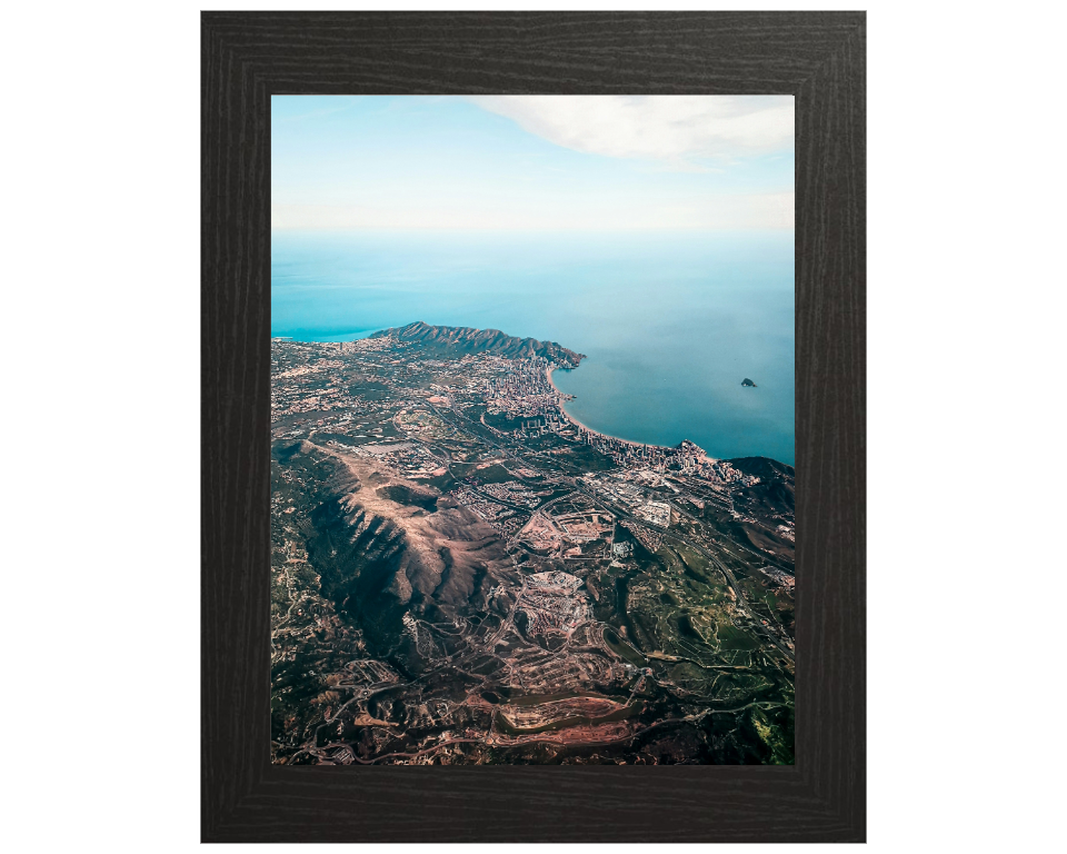 Benidorm Spain from above Photo Print - Canvas - Framed Photo Print - Hampshire Prints