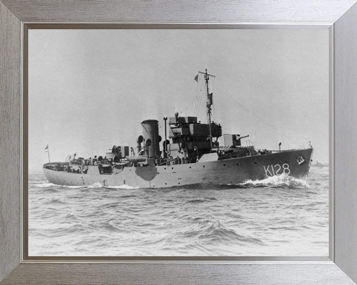 HMS Samphire K128 Royal Navy Flower class corvette Photo Print or Framed Print