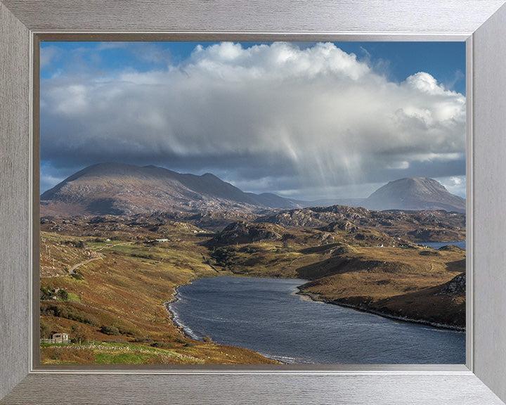 Rain clouds over Kinlochbervie Sutherland Scotland Photo Print - Canvas - Framed Photo Print - Hampshire Prints