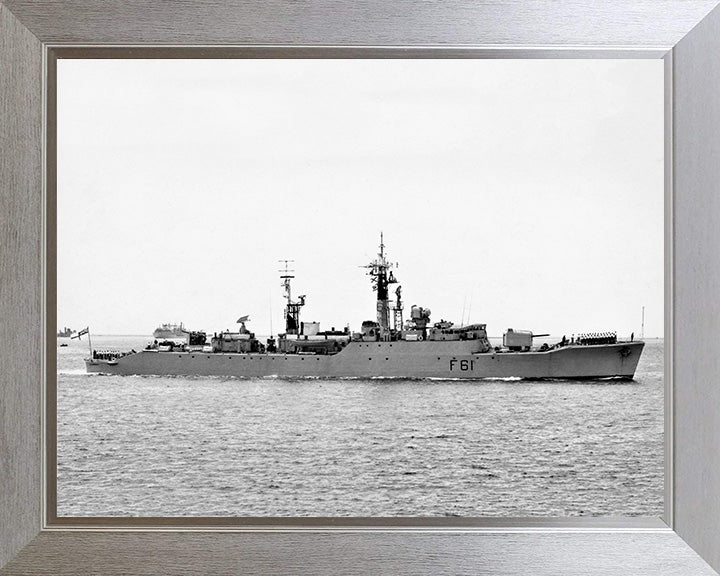 HMS Llandaff F61 Royal Navy Salisbury class Frigate Photo Print or Framed Print - Hampshire Prints