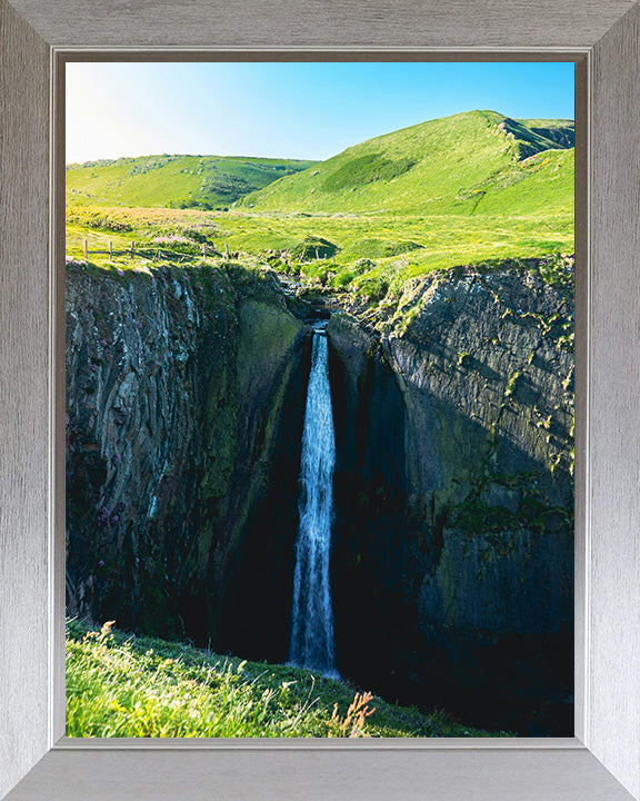 Speke's Mill Mouth Waterfall Bideford Devon Photo Print - Canvas - Framed Photo Print - Hampshire Prints