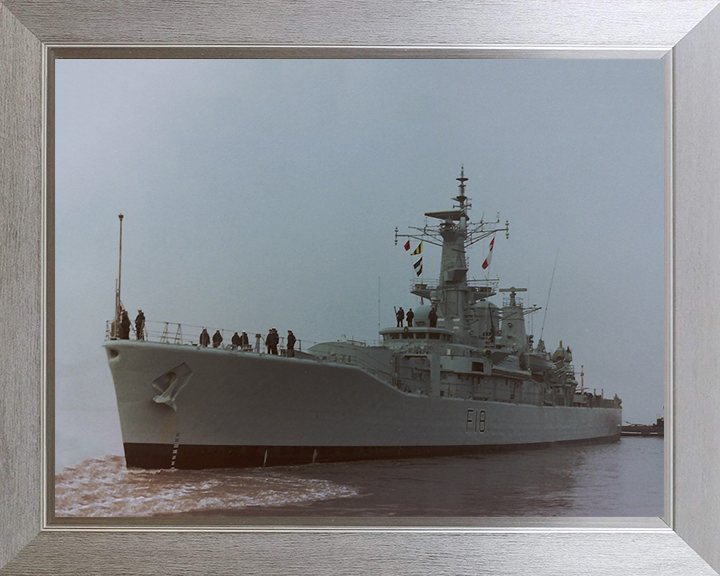 HMS Galatea F18 Royal Navy Leander Class Frigate Photo Print or Framed Print - Hampshire Prints