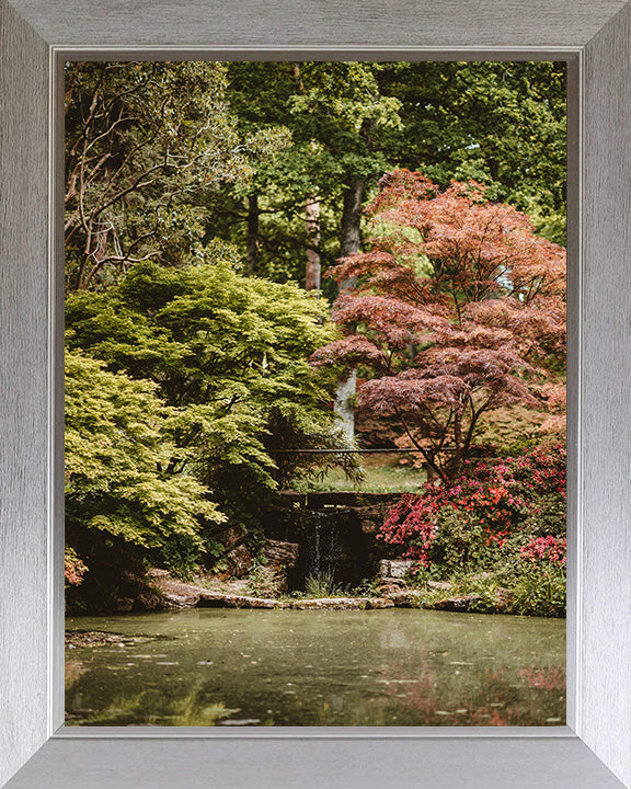 Exbury Gardens waterfall The New Forest Hampshire in Autumn Photo Print - Canvas - Framed Photo Print - Hampshire Prints