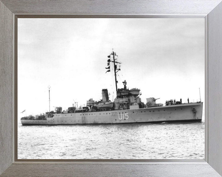 HMS Fowey U15 (L15) Royal Navy Shoreham class sloop Photo Print or Framed Print - Hampshire Prints