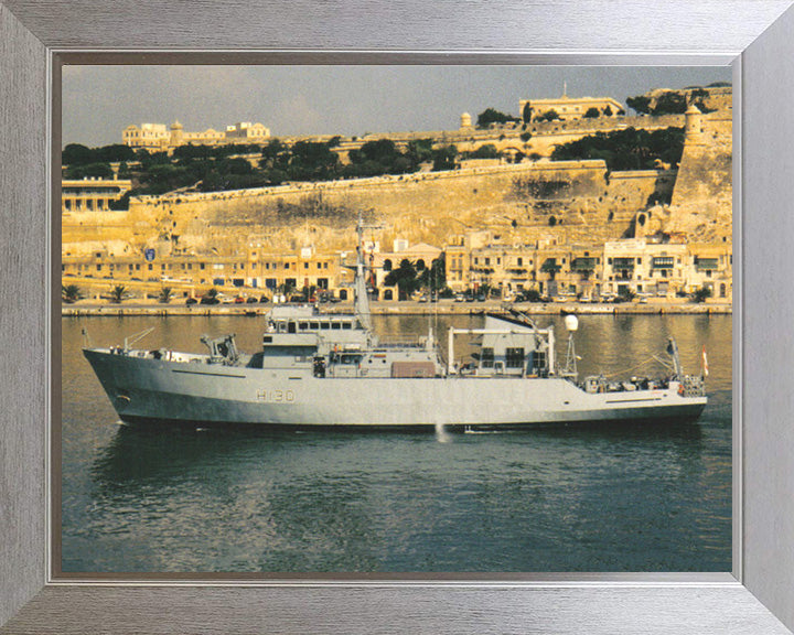 HMS Roebuck H130 Royal Navy coastal survey vessel Photo Print or Framed Print - Hampshire Prints