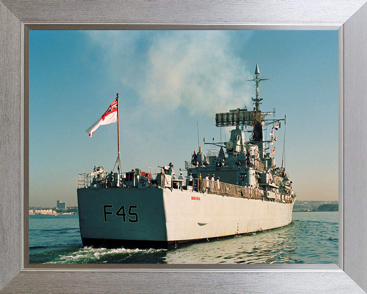 HMS Minerva F45 Royal Navy Leander class Frigate Photo Print or Framed Print - Hampshire Prints