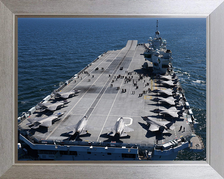 HMS Queen Elizabeth R08 Royal Navy Queen Elizabeth Class aircraft carrier Photo Print or Framed Print - Hampshire Prints