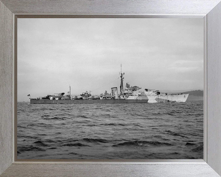 HMS Wrangler R48 Royal Navy W Class destroyer Photo Print or Framed Print - Hampshire Prints