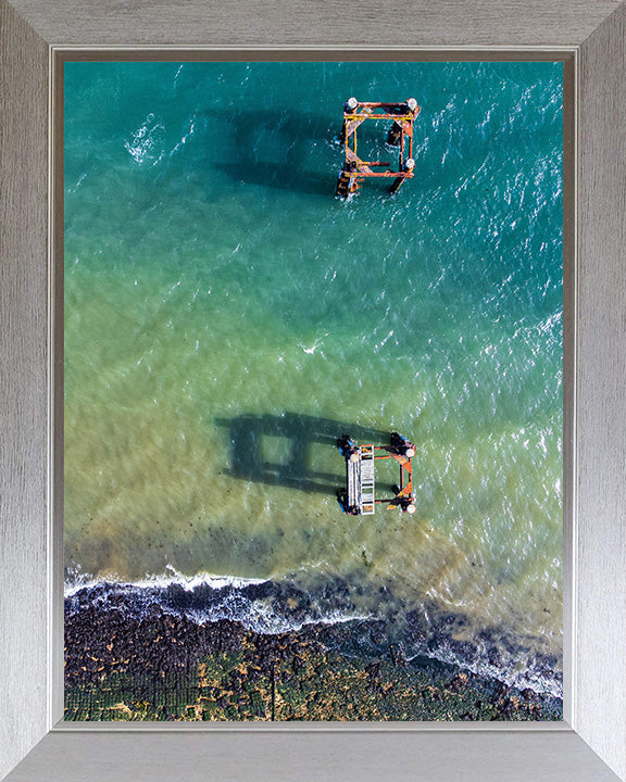 Calshot beach Hampshire from above Photo Print - Canvas - Framed Photo Print - Hampshire Prints