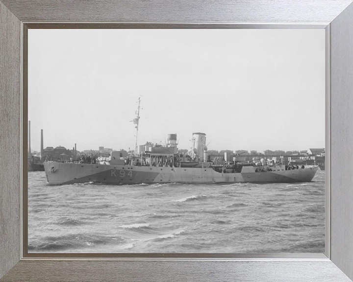 HMS Columbine K94 Royal Navy Flower class corvette Photo Print or Framed Print