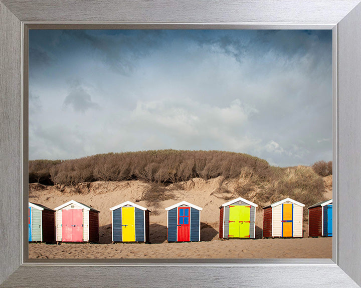 Saunton Sands beach huts Devon Photo Print - Canvas - Framed Photo Print - Hampshire Prints