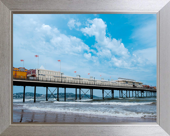 Paignton Pier Devon in winter Photo Print - Canvas - Framed Photo Print - Hampshire Prints