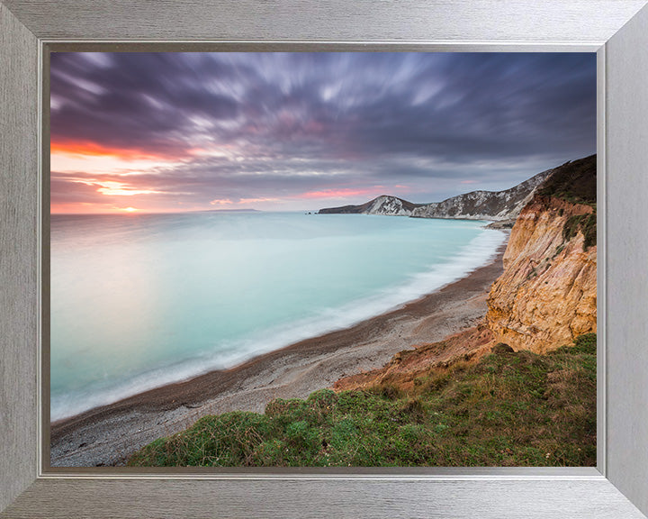 The Jurassic Coast Dorset at sunset Photo Print - Canvas - Framed Photo Print - Hampshire Prints