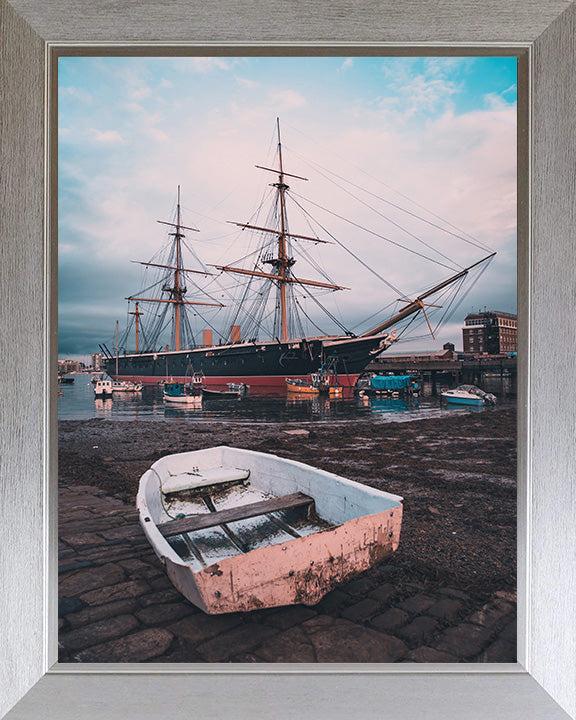 HMS Warrior birthed at Portsmouth Hampshire UK Photo Print - Canvas - Framed Photo Print - Hampshire Prints