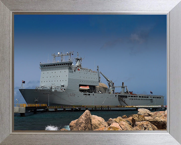 RFA Mounts Bay L3008 Royal Fleet Auxiliary Bay class auxiliary dock landing ship Photo Print or Framed Print - Hampshire Prints