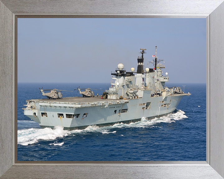 HMS Illustrious R06 Royal Navy Invincible class Aircraft Carrier Photo Print or Framed Print - Hampshire Prints