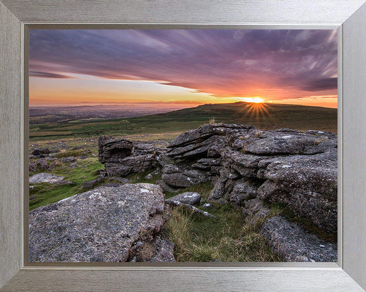 Dartmoor national park Devon at sunset Photo Print - Canvas - Framed Photo Print - Hampshire Prints