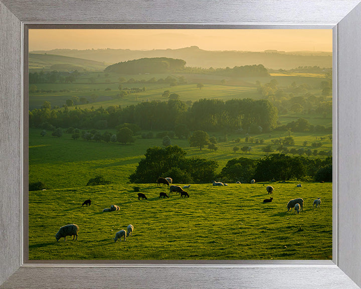 The Yorkshire Dales at sunset Photo Print - Canvas - Framed Photo Print - Hampshire Prints