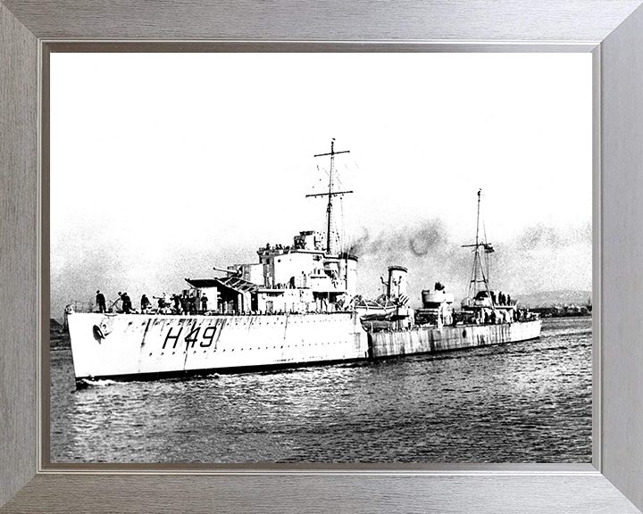 HMS Inconstant H49 Royal Navy I class destroyer Photo Print or Framed Print - Hampshire Prints