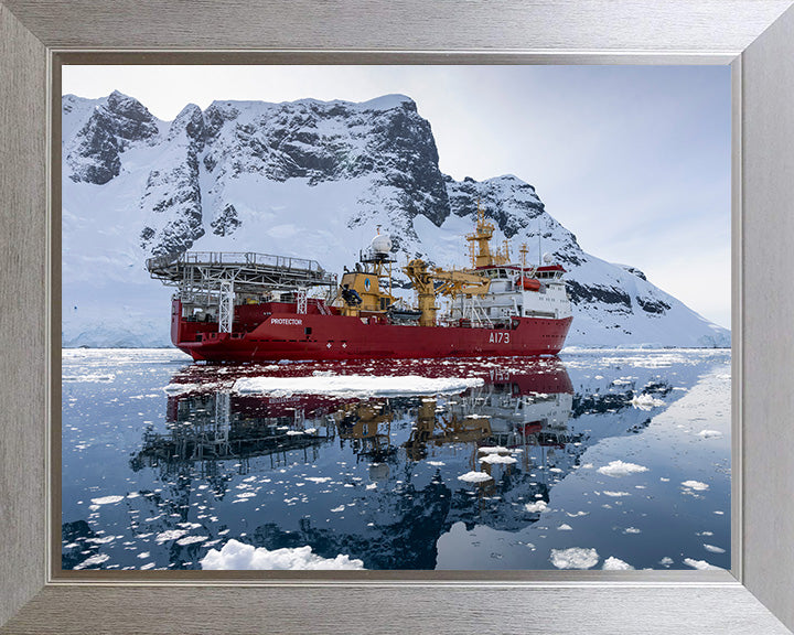 HMS Protector A173 Royal Navy Ice patrol ship Photo Print or Framed Print - Hampshire Prints