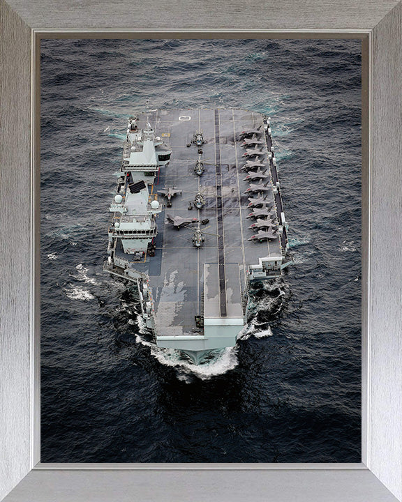 HMS Queen Elizabeth R08 Royal Navy Queen Elizabeth Class Aircraft Carrier Photo Print or Framed Print - Hampshire Prints