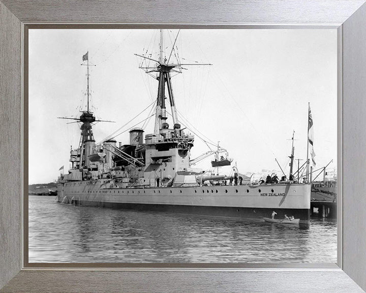 HMS New Zealand (1911) Royal Navy Indefatigable class battlecruiser Photo Print or Framed Photo Print - Hampshire Prints