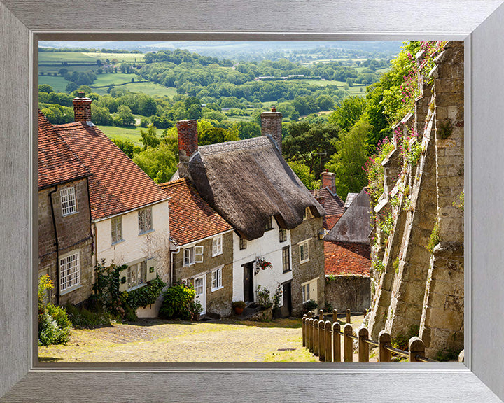 Gold Hill Shaftsbury Dorset (Hovis Hill) Photo Print - Canvas - Framed Photo Print - Hampshire Prints