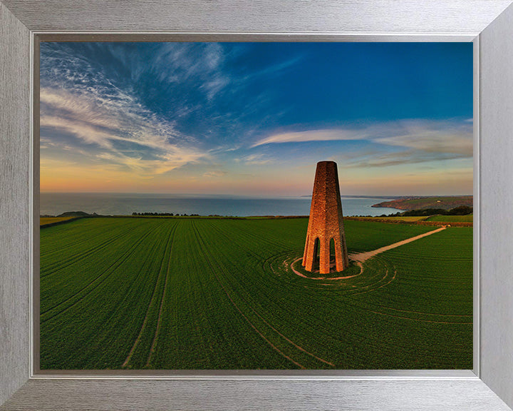 The Daymark Dartmouth Devon at sunset Photo Print - Canvas - Framed Photo Print - Hampshire Prints