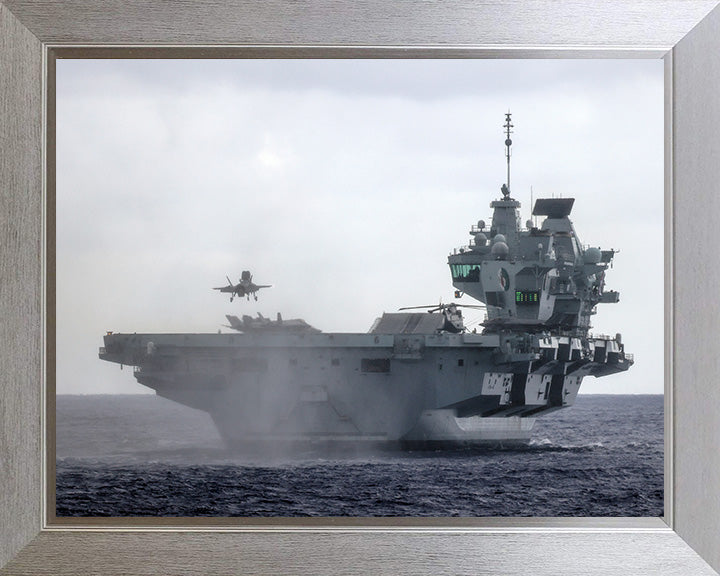 HMS Queen Elizabeth R08 Royal Navy Queen Elizabeth Class Aircraft Carrier Photo Print or Framed Print - Hampshire Prints