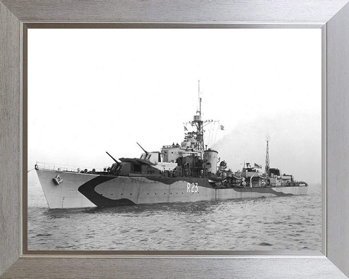 HMS Teazer R23 (F23) Royal Navy T class destroyer Photo Print or Framed Print - Hampshire Prints