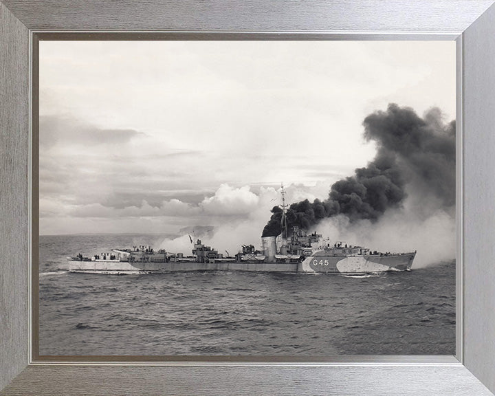 HMS Quail G45 Royal Navy Q class destroyer Photo Print or Framed Print - Hampshire Prints